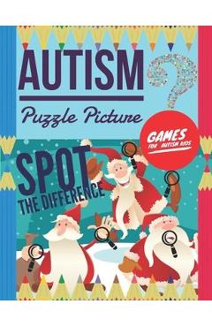 Poza produsului Autism Puzzle Picture: Spot the Difference, Games for Autism Kids, Hidden pictures for kids, 6 differences between two pictures with answers, - Pixa Education