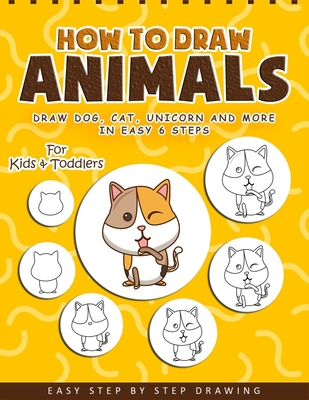 Coperta cărții 'How to Draw Animals: A Fun and Easy Step-by-Step Drawing Book for Kids - Ernest Creative Drawing Books'