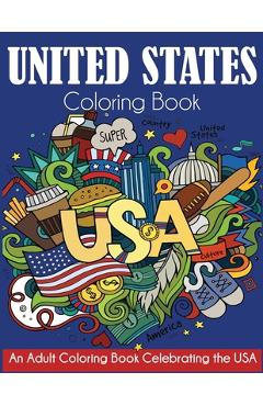 Coperta cărții 'United States Coloring Book - Dylanna Press'