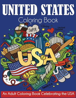 Coperta cărții 'United States Coloring Book - Dylanna Press'