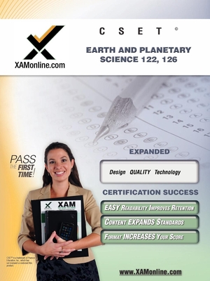 Coperta cărții 'Cset Earth and Planetary Science 122, 126 Teacher Certification Test Prep Study Guide - Sharon A. Wynne'
