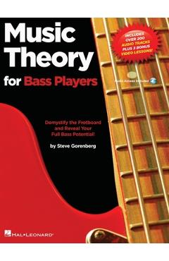 Coperta cărții 'Music Theory for Bass Players Demystify the Fretboard and Reveal Your Full Bass Potential! Book/Online Media - Steve'