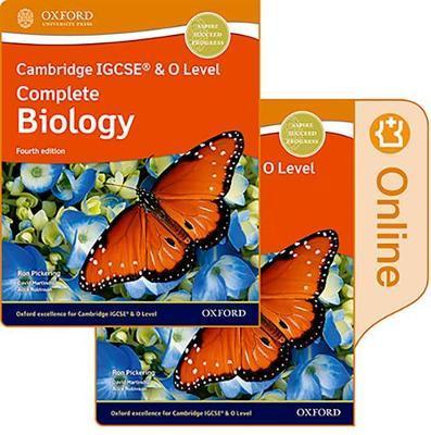 Cambridge Igcse and O Level Complete Biology Print and: Enhanced Online Student Book Pack 4th Edition Set - Pickering