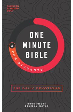 Coperta cărții 'CSB One-Minute Bible for Students: 365 Daily Devotions - Doug Fields'