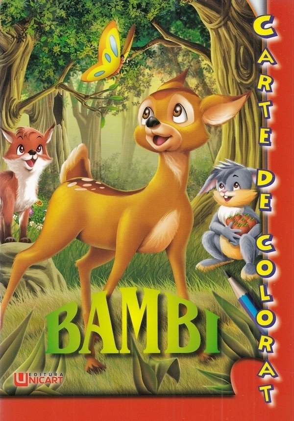 Bambi. Carte de colorat