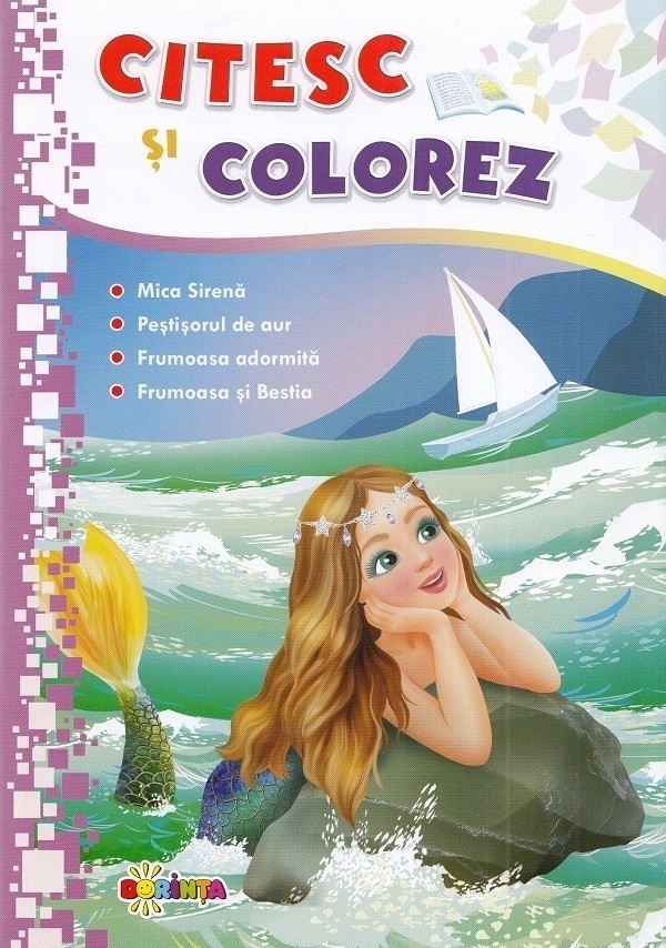 Citesc si colorez: Mica Sirena