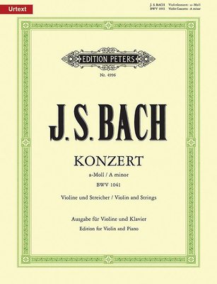 Violin Concerto in a Minor Bwv 1041 (Edition for Violin and Piano): Sheet - Johann Sebastian Bach