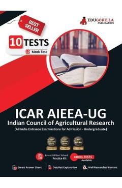 Coperta cărții 'Icar Aieea Ug: All India Entrance Examination for Admission 2023 - 10 Full Length Mock Tests (Physics, Chemistry,'