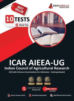 Coperta cărții 'Icar Aieea Ug: All India Entrance Examination for Admission 2023 - 10 Full Length Mock Tests (Physics, Chemistry,'