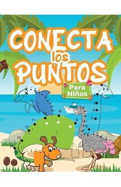Poza produsului Dibuja Punto Con Punto Para Niños: Libro de actividades para dibujar y colorear para niños, niñas y jóvenes. Libro de aprendizaje: conecta los puntos - Coloring Cloud Press