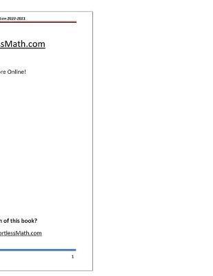 Coperta cărții 'ALEKS Math Preparation 2020 - 2021: ALEKS Math Workbook + 2 Full-Length ALEKS Math Practice Tests - Reza Nazari'