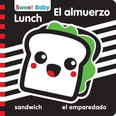 Sweet Baby Series Lunch 6x6 Bilingual: A High Contrast Introduction to Mealtime - 7. Cats Press