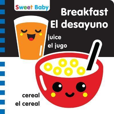 Sweet Baby Series Breakfast 6x6 Bilingual: A High Contrast Introduction to Mealtime - 7. Cats Press