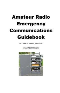 Coperta cărții 'Amateur Radio Emergency Communications Guidebook - John A. Allocca'
