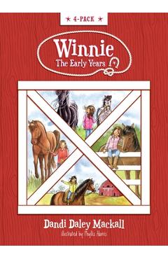 Coperta cărții 'Winnie the Early Years 4-Pack: Horse Gentler in Training / A Horse's Best Friend / Lucky for Winnie / Homesick Horse -'
