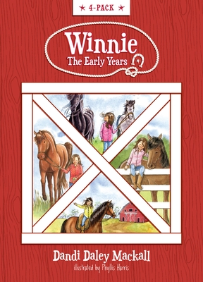 Coperta cărții 'Winnie the Early Years 4-Pack: Horse Gentler in Training / A Horse's Best Friend / Lucky for Winnie / Homesick Horse -'