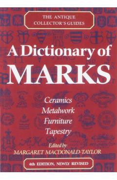 Coperta cărții 'A Dictionary of Marks - Margaret Macdonald-taylor'