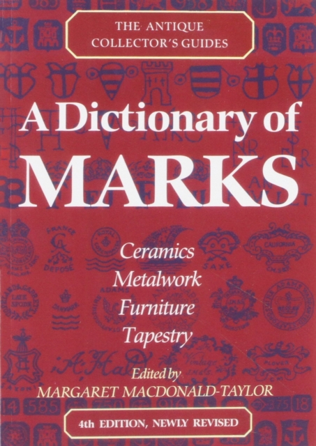 Coperta cărții 'A Dictionary of Marks - Margaret Macdonald-taylor'