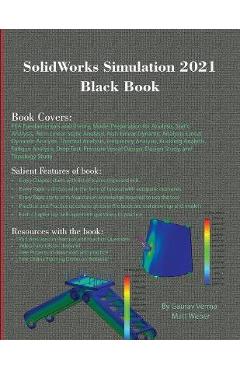 Coperta cărții 'SolidWorks Simulation 2021 Black Book - Gaurav Verma'