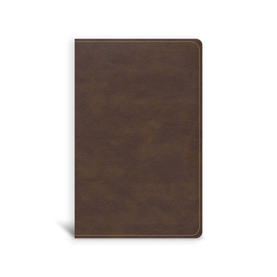 CSB Single-Column Compact Bible, Brown Leathertouch - Csb Bibles By Holman