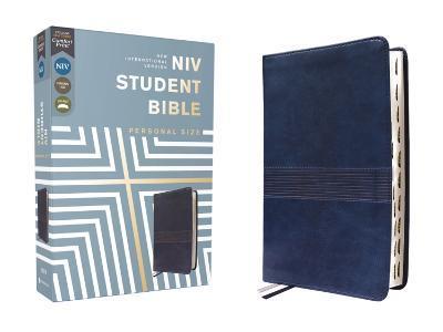 Niv, Student Bible, Personal Size, Leathersoft, Navy, Thumb Indexed, Comfort Print - Philip Yancey