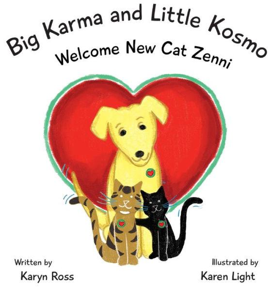 Big Karma and Little Kosmo Welcome New Cat Zenni - Karyn Ross