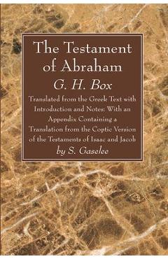 Coperta cărții 'The Testament of Abraham - G. H. Box'