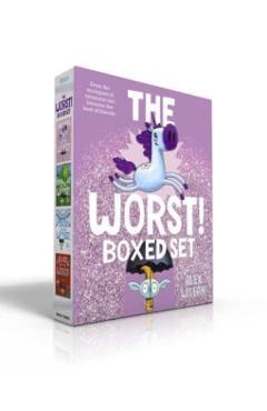 Coperta cărții 'The Worst! Boxed Set: Unicorns Are the Worst!; Dragons Are the Worst!; Yetis Are the Worst!; Elves Are the Worst! -'
