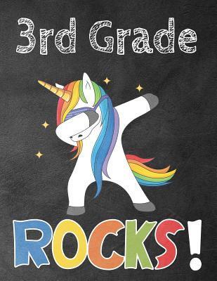 3rd Grade Rocks!: Funny Back To School notebook, Gift For Girls and Boys,109 College Ruled Line Paper, Cute School Notebook, School Comp - Omi Kech