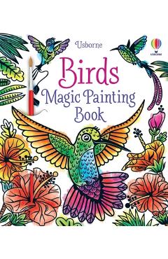 Coperta cărții 'Birds Magic Painting Book - Sam Baer'