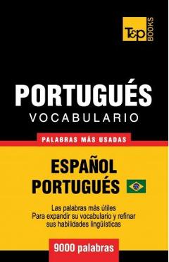 Coperta cărții 'Vocabulario Español-Portugués Brasilero - 9000 palabras más usadas - Andrey Taranov'