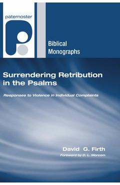 Coperta cărții 'Surrendering Retribution in the Psalms - David G. Firth'