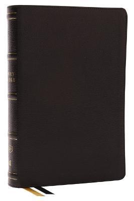 KJV Holy Bible, Center-Column Reference Bible, Genuine Leather, Black, 73,000+ Cross References, Red Letter, Thumb Indexed, Comfort Print: King James - Thomas Nelson