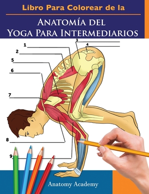 Libro Para Colorear de la Anatomía del Yoga Para Intermediarios: 50+ Ejercicios de Colores con Posturas de Yoga Para Intermediarios El Regalo Perfecto - Anatomy Academy