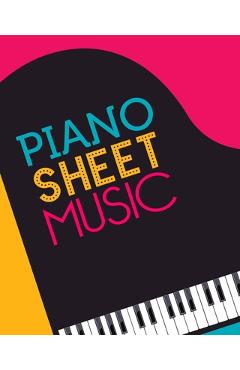 Poza produsului Piano Sheet Music: Empty staff pages for composing and writing songs * 8 x 10 100 pages - Music Squad