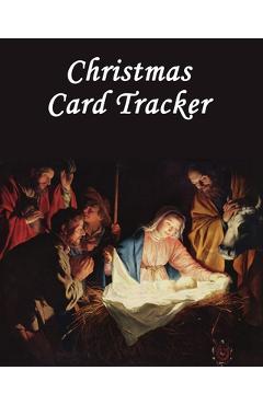 Coperta cărții 'Christmas Card Tracker: Keep all your contact details in one safe place, and keep track of all your family, friends,'