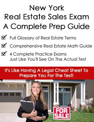 Coperta cărții 'New York Real Estate Exam A Complete Prep Guide: Principles, Concepts And 400 Practice Questions - Real Estate'