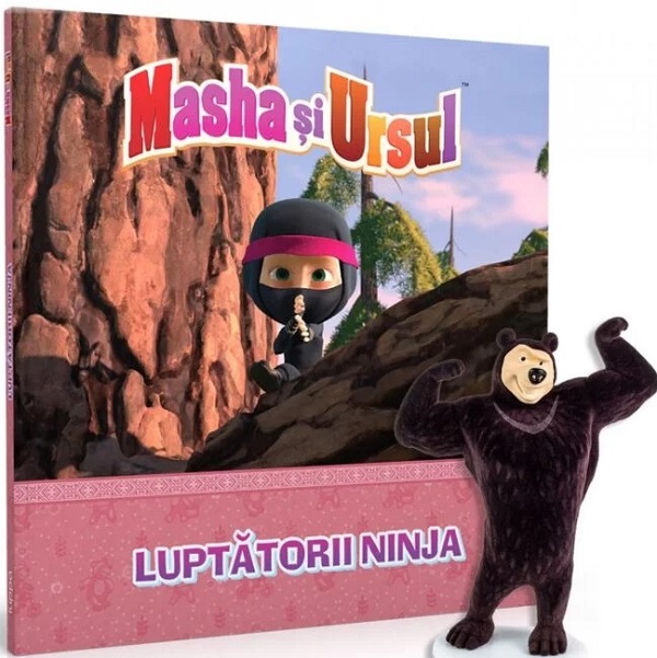 Masha si Ursul. Luptatorii Ninja + Jucarie 