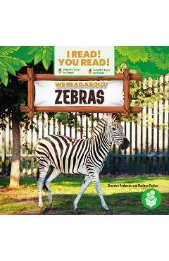 Coperta cărții 'We Read about Zebras - Shannon Anderson'