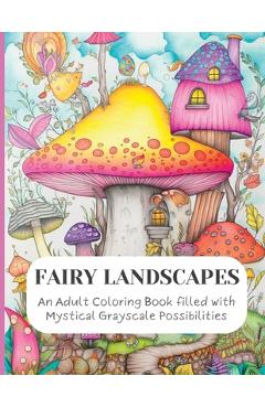 Coperta cărții 'Fairyland Landscapes: An Adult Coloring Book of Enchanting Landscapes - Enchanting Escapes'