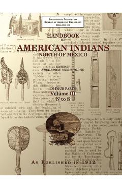 Coperta cărții 'Handbook of American Indians North of Mexico V. 3/4 - Frederick Webb Hodge'