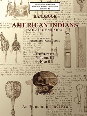 Coperta cărții 'Handbook of American Indians North of Mexico V. 3/4 - Frederick Webb Hodge'