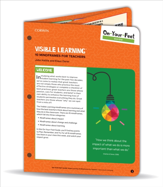 On-Your-Feet Guide: Visible Learning: 10 Mindframes for Teachers - John Hattie