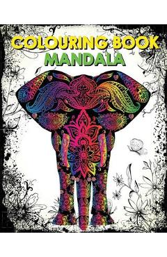 Poza produsului Colouring Book Mandala: Reduce Stress & Bring Balance (+100 Pages) - Kylie Zoe