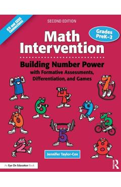 Coperta cărții 'Math Intervention P-2: Building Number Power with Formative Assessments, Differentiation, and Games, Grades PreK-2 -'