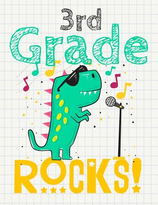 3rd Grade Rocks!: Funny Back To School notebook, Gift For Girls and Boys,109 College Ruled Line Paper, Cute School Notebook, School Comp - Omi Kech