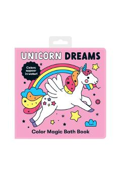 Unicorn Dreams Color Magic Bath Book - Mudpuppy