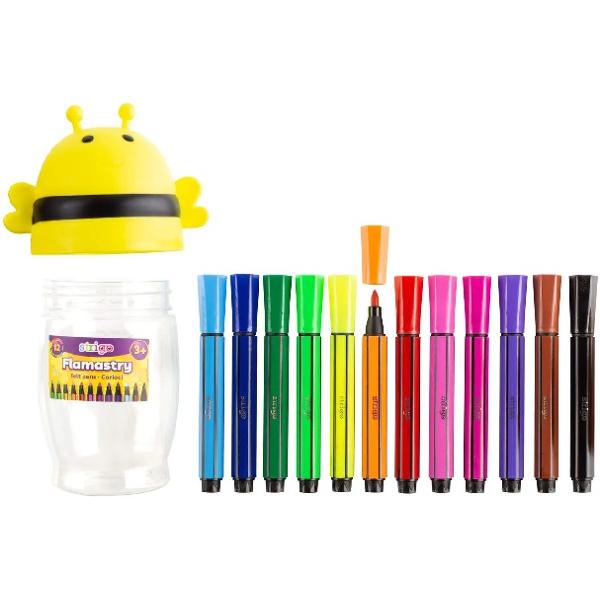 Set 12 carioci lavabile: Albinuta