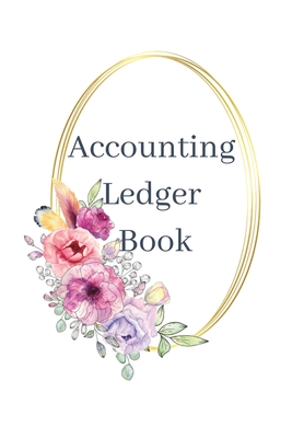 Accounting Ledger: White-Lavender Floral - Muriel Freeman