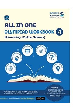 Coperta cărții 'All in One Olympiad Workbook for Reasoning, Maths & Science - Class 4 - Preeti Goel'